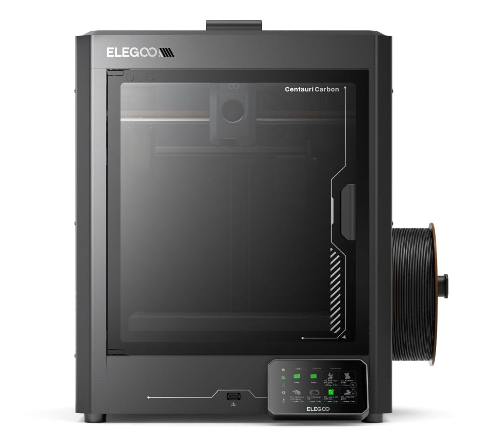 Elegoo Centauri Carbon enclosed CoreXY 3D printer.