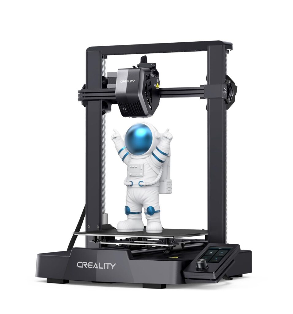Creality Ender 3 V3 SE budget 3D printer with CR Touch auto leveling.